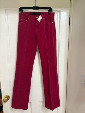 NWT $140 Fabrizio Gianni Soft Stretch Jeans Raspberry sz 8